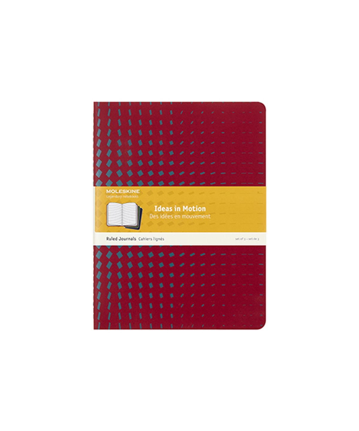몰스킨(MOLESKINE) 까이에 패턴 룰드/믹스 XL-3pcs