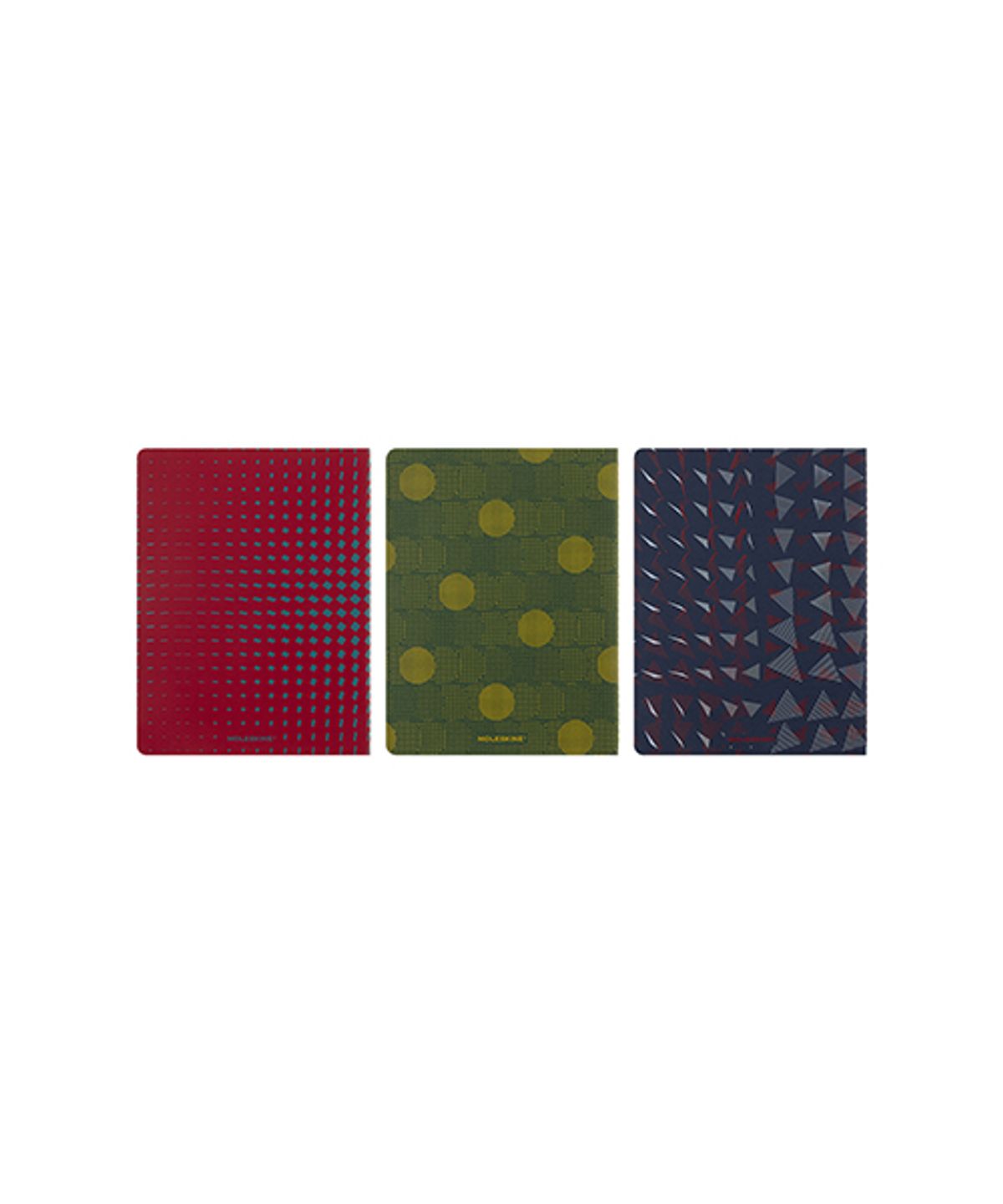 몰스킨(MOLESKINE) 까이에 패턴 룰드/믹스 XL-3pcs