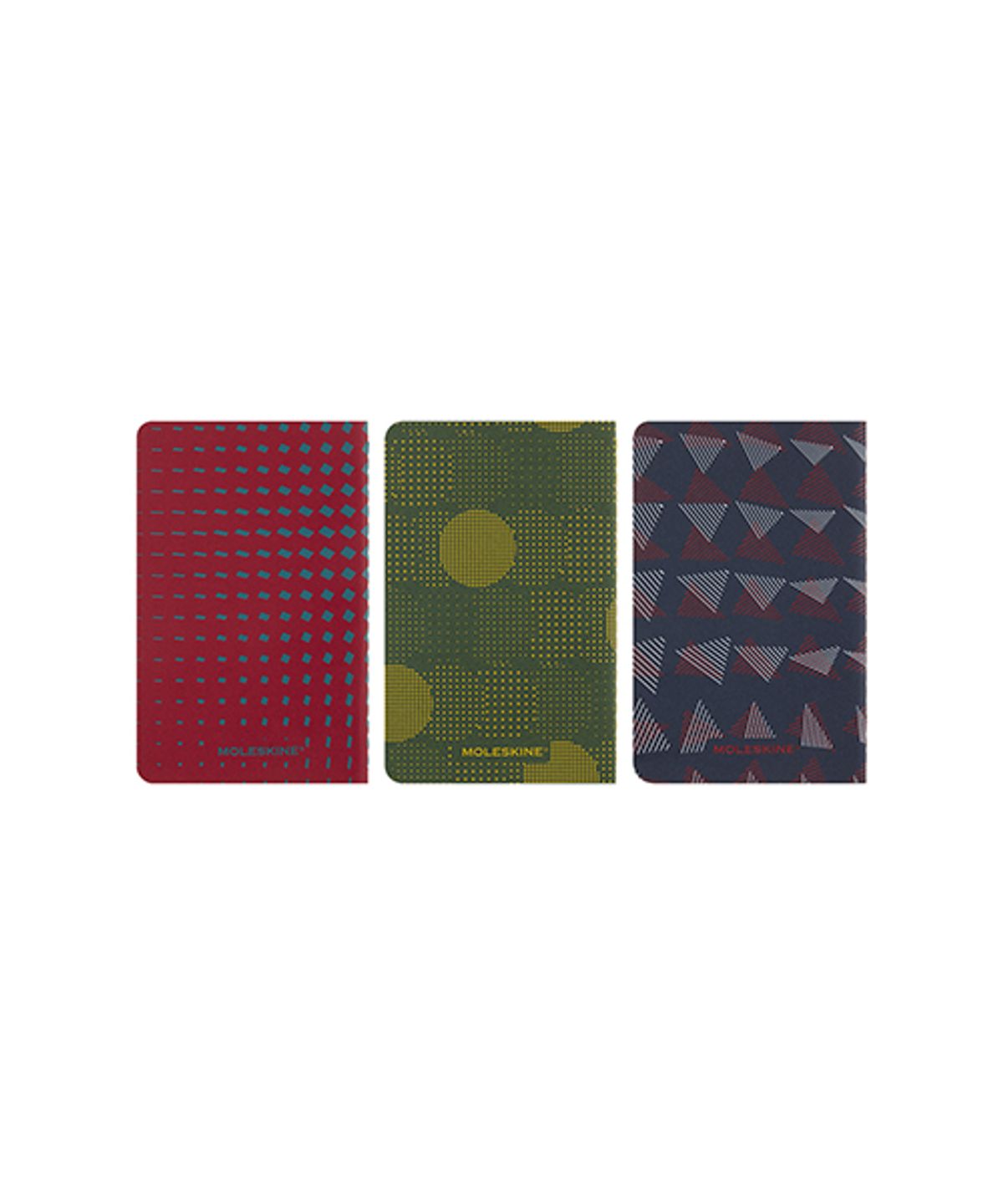 몰스킨(MOLESKINE) 까이에 패턴 룰드/믹스 P-3pcs