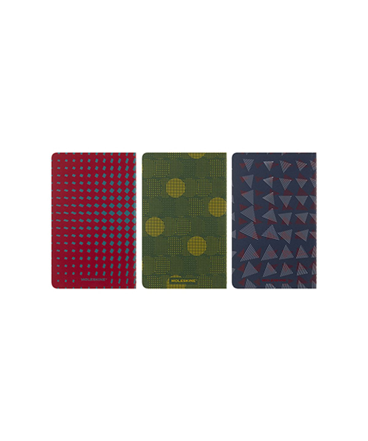 몰스킨(MOLESKINE) 까이에 패턴 룰드/믹스 L-3pcs