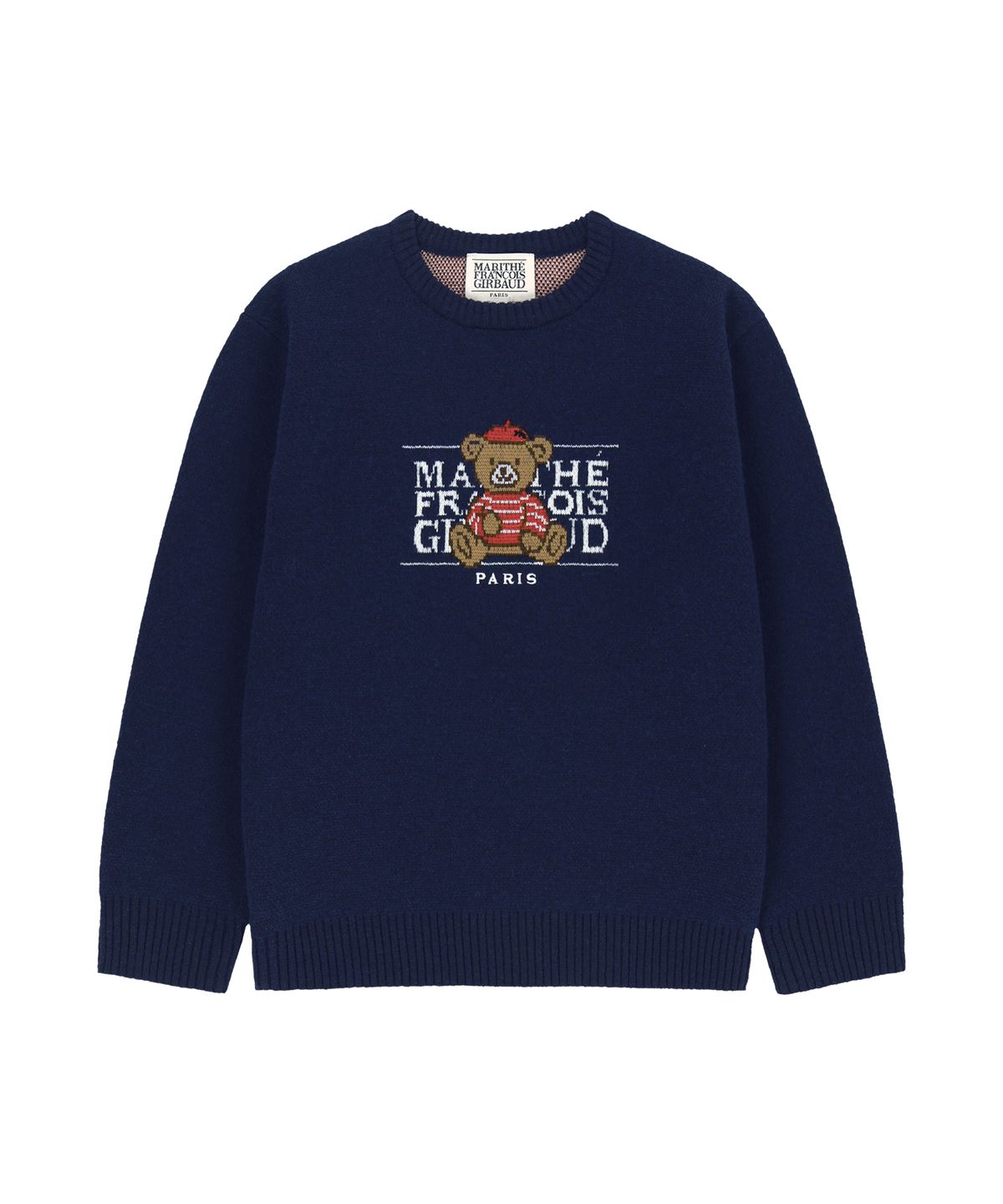 마리떼 키즈(MARITHÉ KIDS) KIDS BEAR CLASSIC LOGO KNIT PULLOVER navy