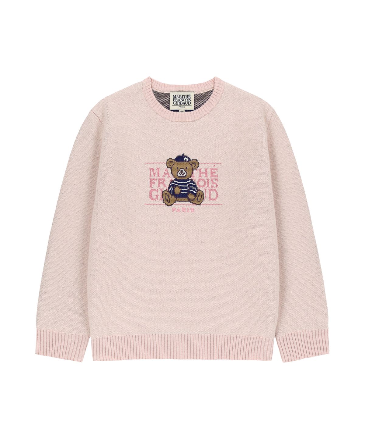 마리떼 키즈(MARITHÉ KIDS) KIDS BEAR CLASSIC LOGO KNIT PULLOVER pink