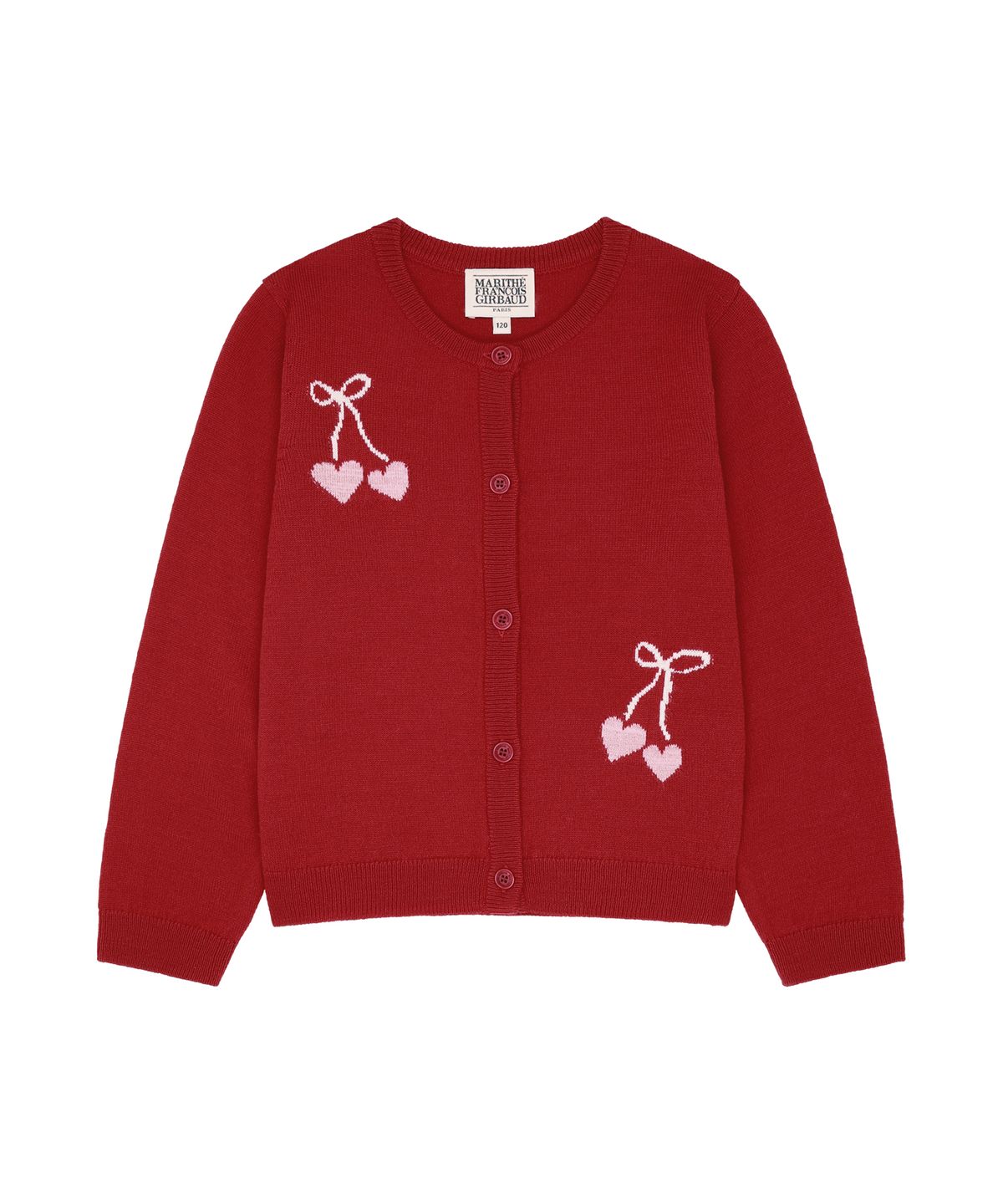 마리떼 키즈(MARITHÉ KIDS) KIDS W GRAPHIC KNIT CARDIGAN red