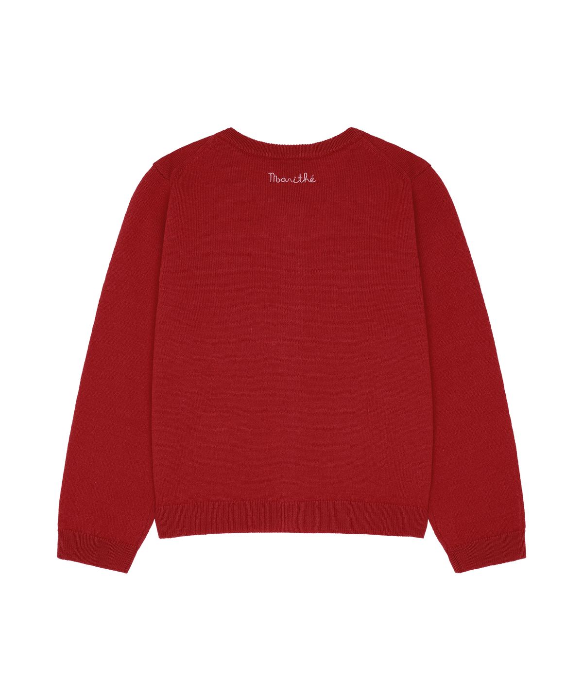 마리떼 키즈(MARITHÉ KIDS) KIDS W GRAPHIC KNIT CARDIGAN red