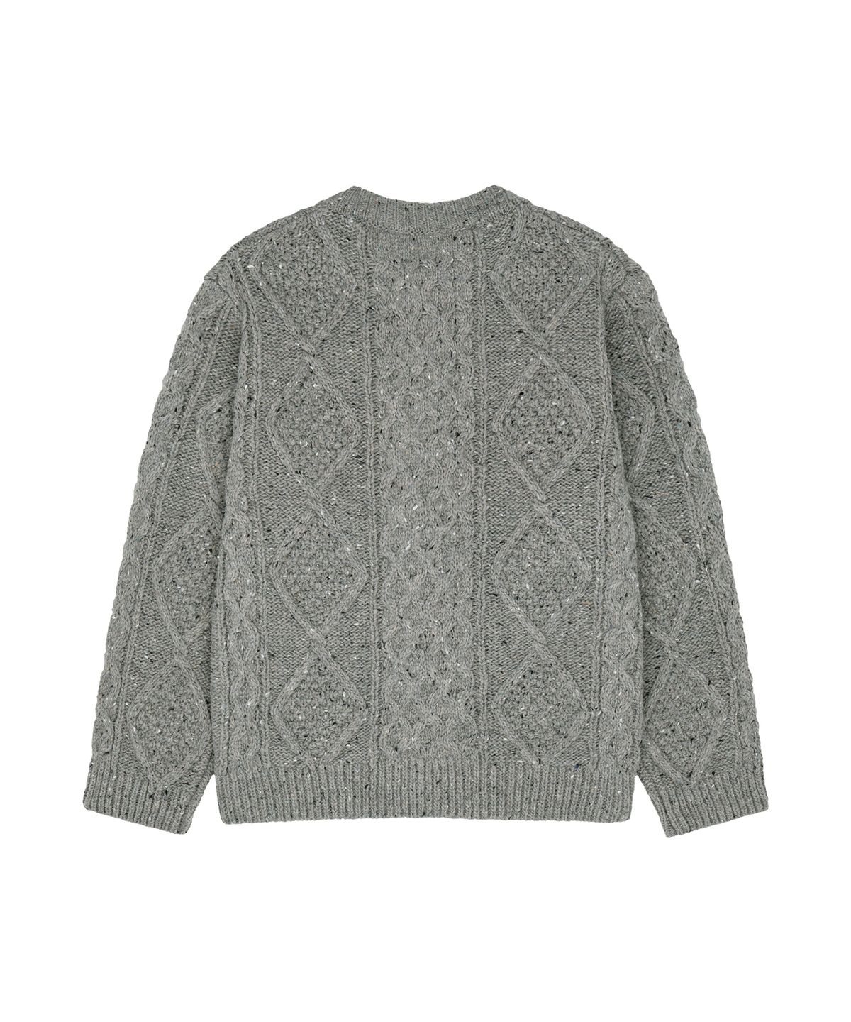 마리떼 키즈(MARITHÉ KIDS) KIDS TEXTURED CABLE KNIT CARDIGAN heather gray