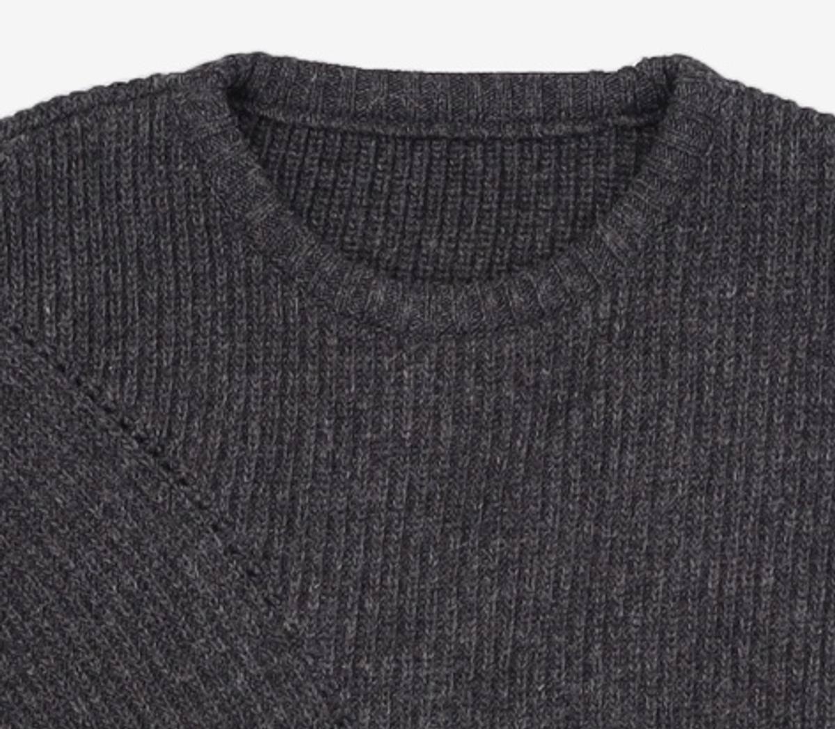 유스(YOUTH) Irregular Sweater - Charcoal Grey M
