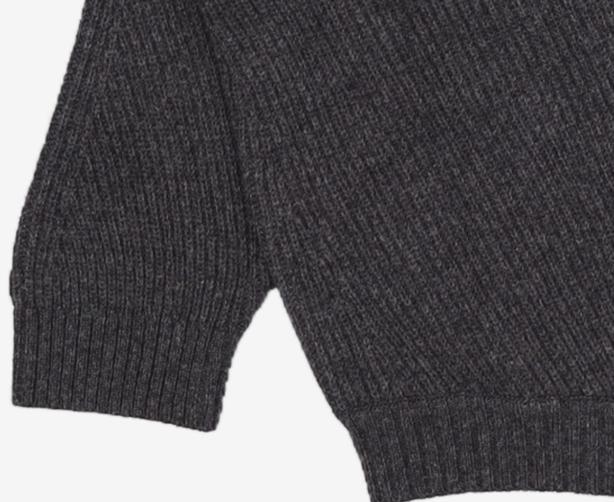유스(YOUTH) Irregular Sweater - Charcoal Grey M