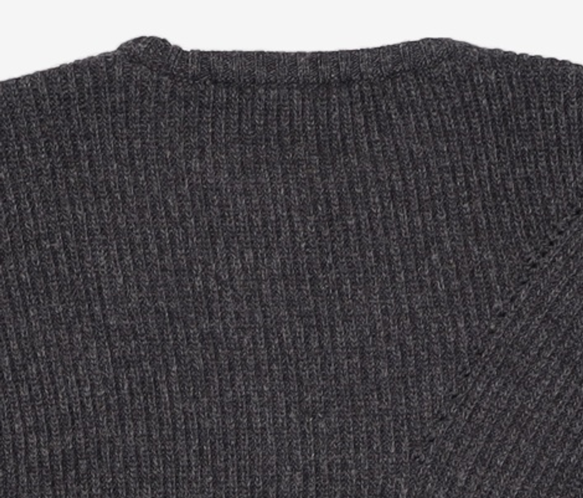 유스(YOUTH) Irregular Sweater - Charcoal Grey M