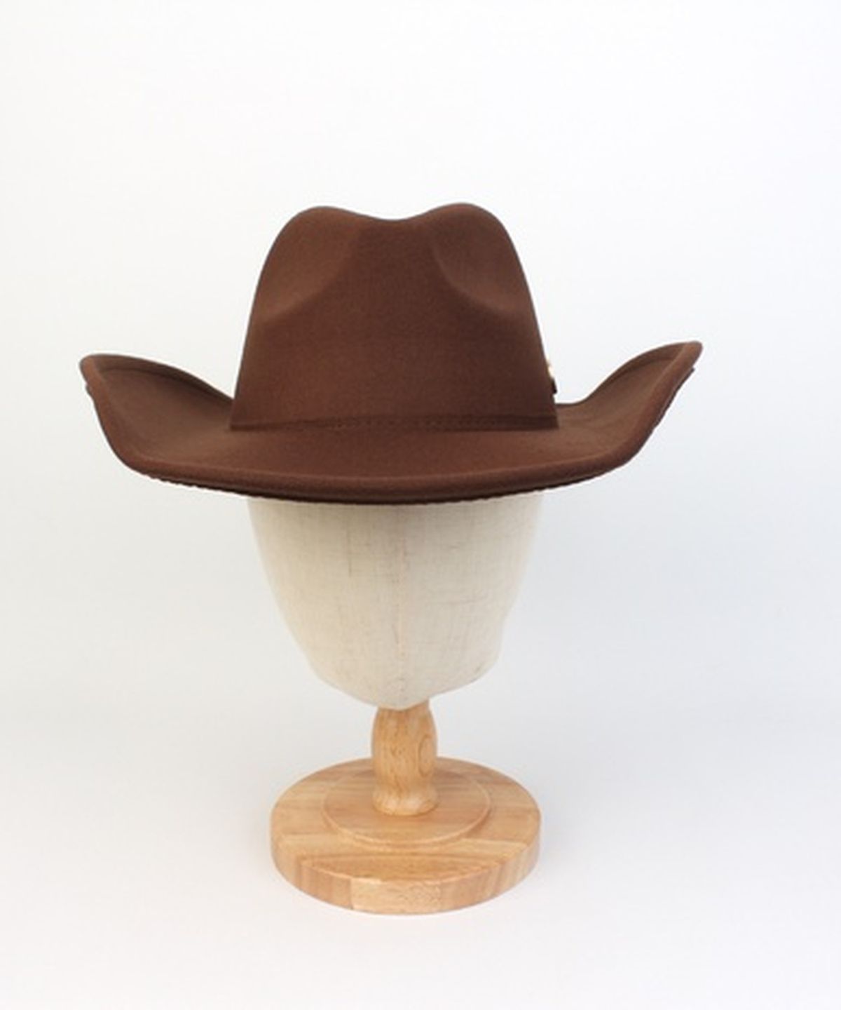 유니버셜 케미스트리(UNIVERSAL CHEMISTRY) Cowboy Wool Brown Long Fedora 페도라