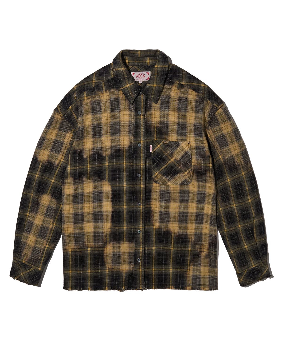 에이카화이트(AECA) FADED WASHING CASUAL CHECK SHIRTS (2color)