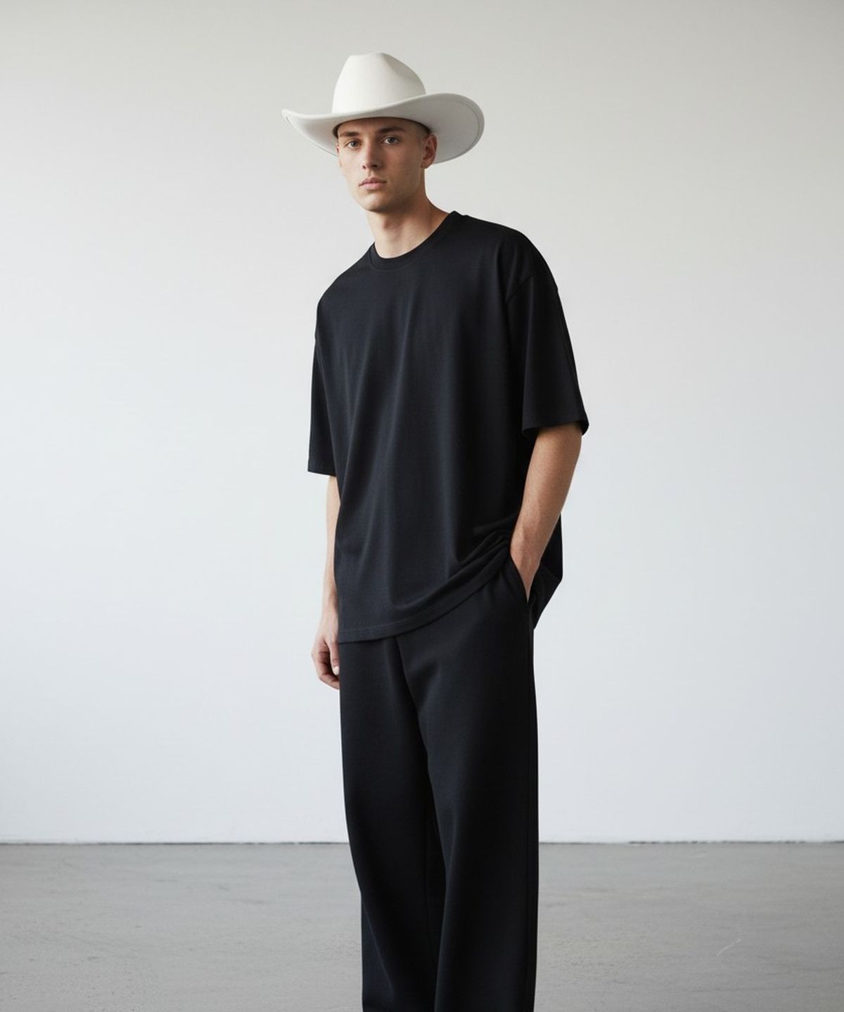 유니버셜 케미스트리(UNIVERSAL CHEMISTRY) Cowboy Wool White Fedora 페도라
