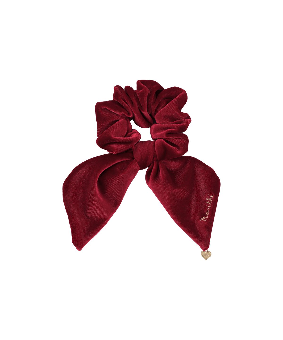 마리떼 키즈(MARITHÉ KIDS) KIDS VELVET RIBBON SCRUNCHIE red