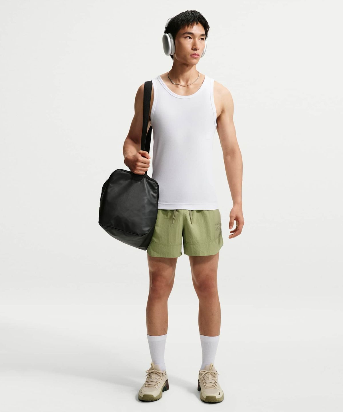 나이키(NIKE) N.A.C. 드라이 핏 골지 탱크 탑 M - 화이트 / IR8810-100