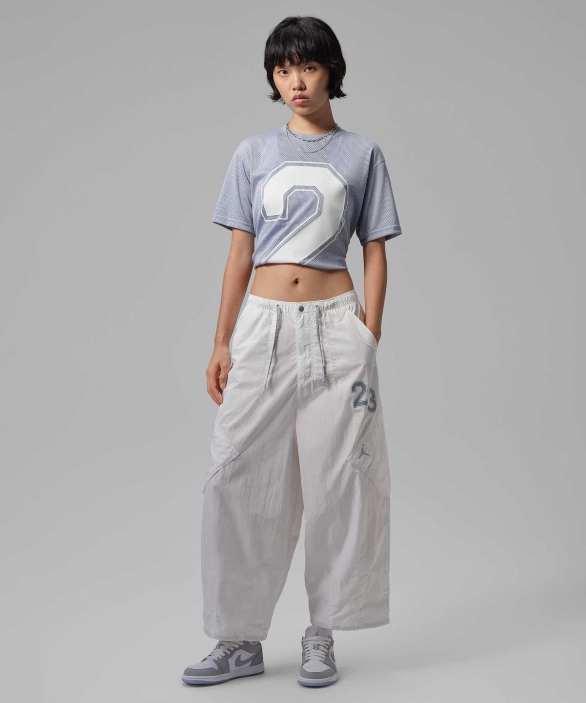 나이키(NIKE) 조던 플라이트 크롭 파라슈트 팬츠 W - 서밋 화이트 / IW1306-121