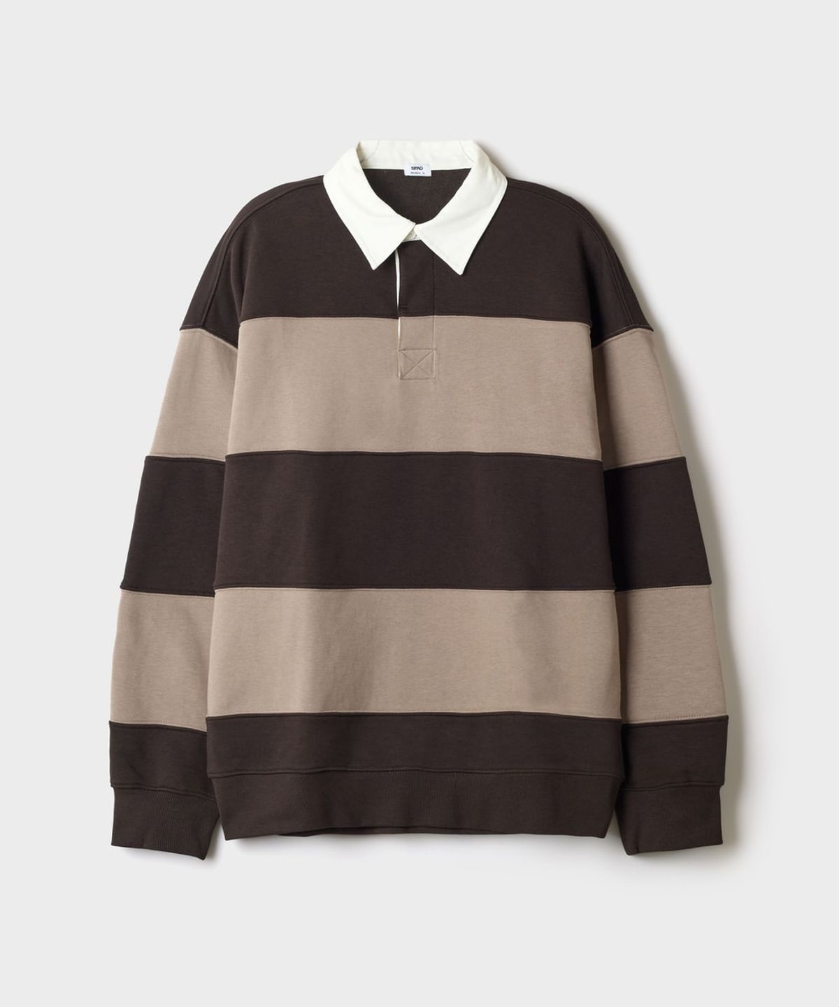 스파오(SPAO) 스트라이프 럭비 스웨트셔츠_SPMWG49C03