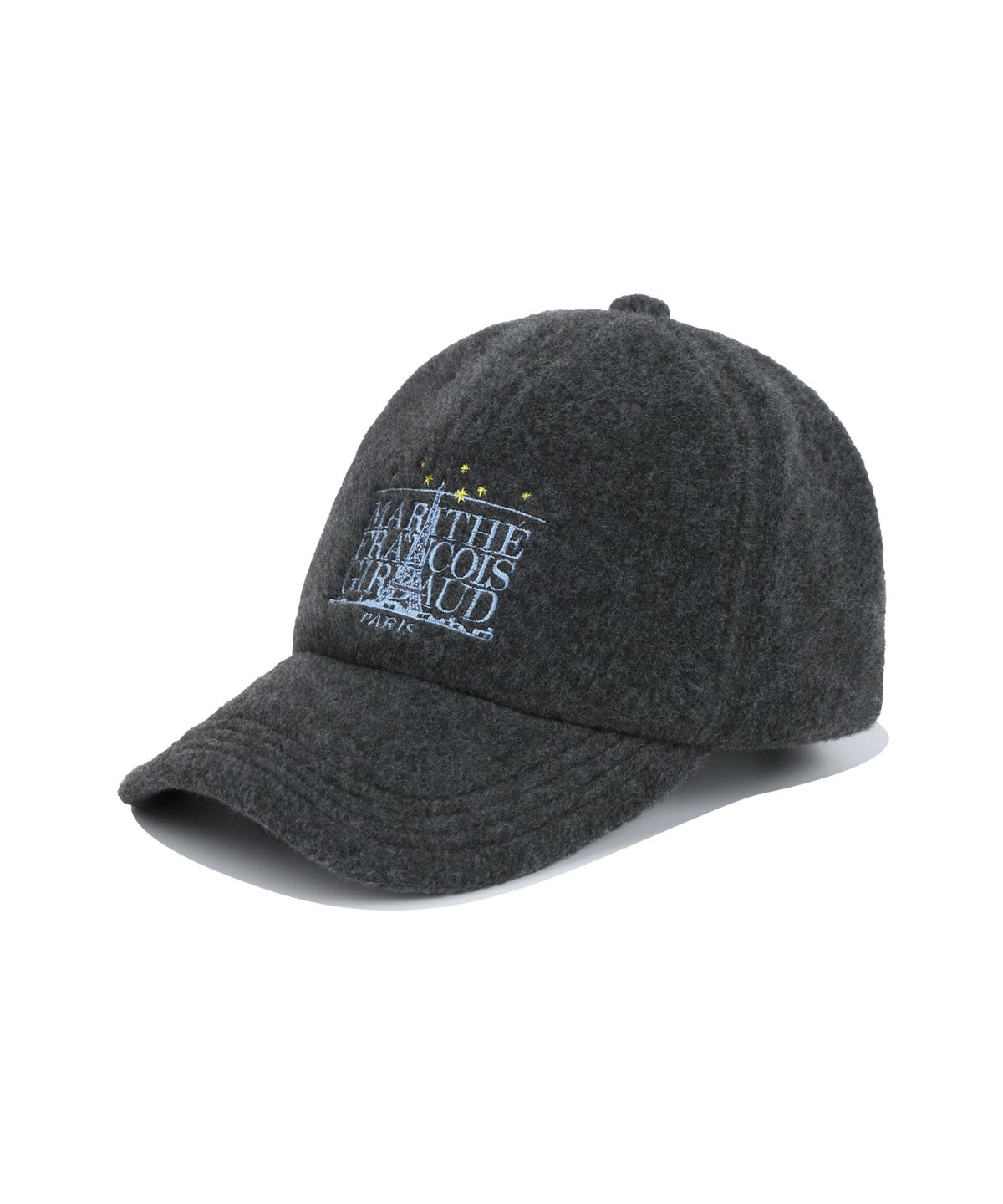 마리떼 키즈(MARITHÉ KIDS) KIDS EIFFEL CLASSIC LOGO FLEECE BALL CAP charcoal