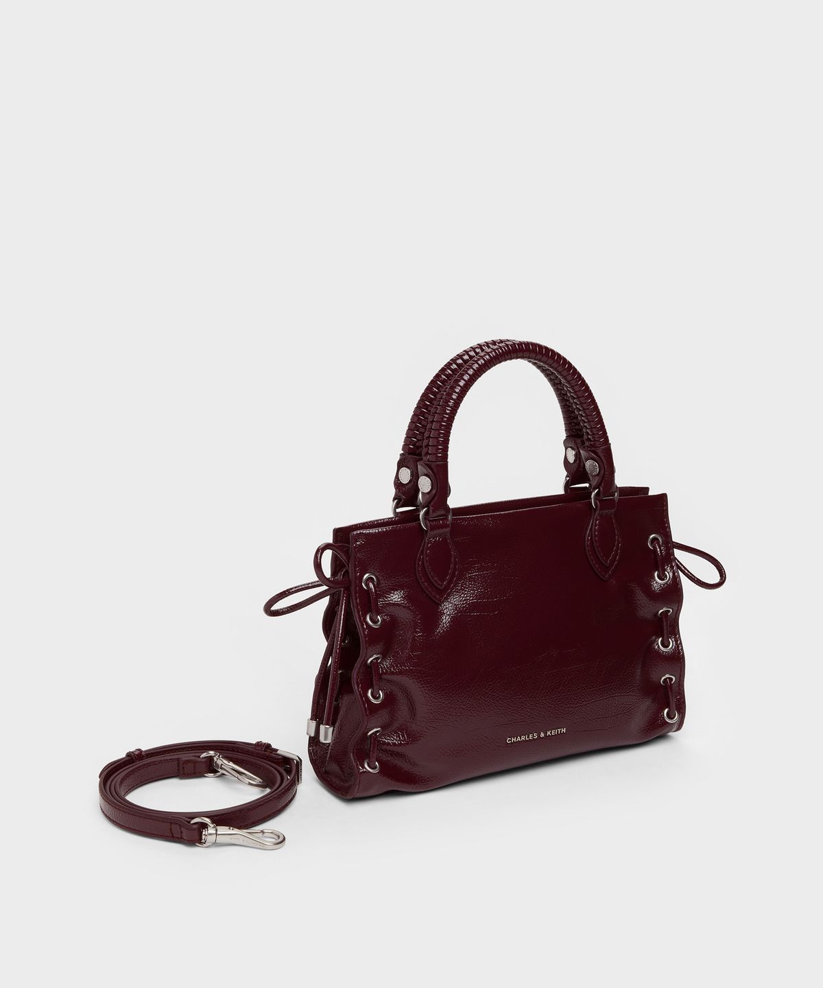 찰스앤키스(CHARLES & KEITH) 나일라 그로밋 레이스업 토트백 2colors CK2-30782918