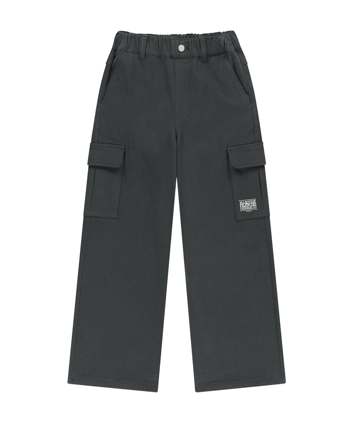 마리떼 키즈(MARITHÉ KIDS) KIDS CARGO WIDE PANTS (BRUSHED) charcoal