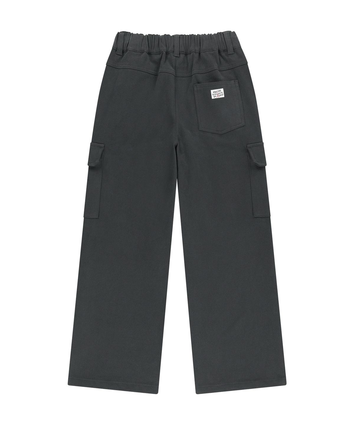 마리떼 키즈(MARITHÉ KIDS) KIDS CARGO WIDE PANTS (BRUSHED) charcoal