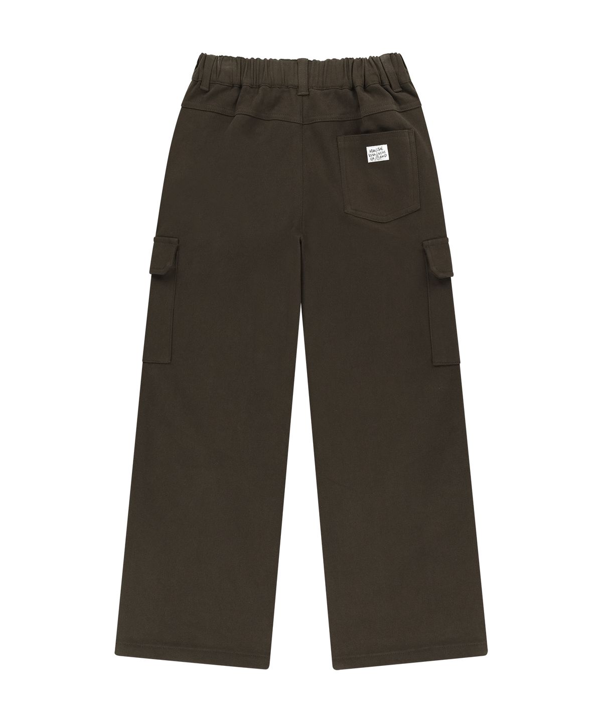 마리떼 키즈(MARITHÉ KIDS) KIDS CARGO WIDE PANTS (BRUSHED) dark brown