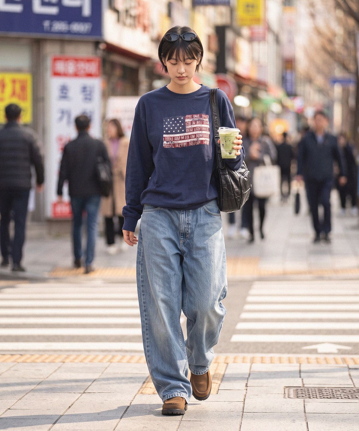 에이카화이트(AECA) EASY & FREE FLAG LONG SLEEVE (2color)