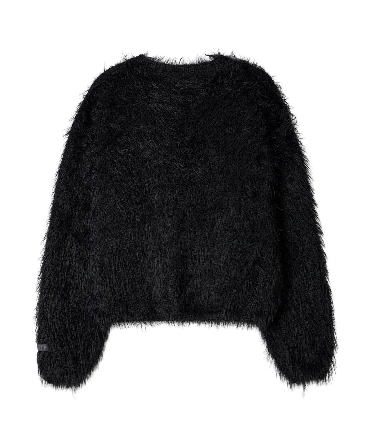 비터셀즈(BITTERCELLS) 포지 퍼 브이넥 가디건-블랙