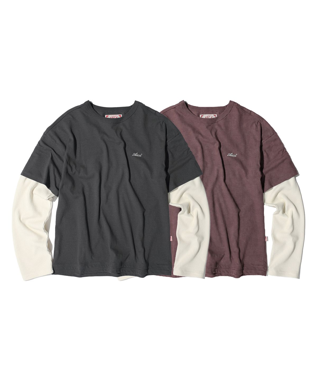 에이카화이트(AECA) AECA WAFFLE LAYERED LONG SLEEVE (2color)