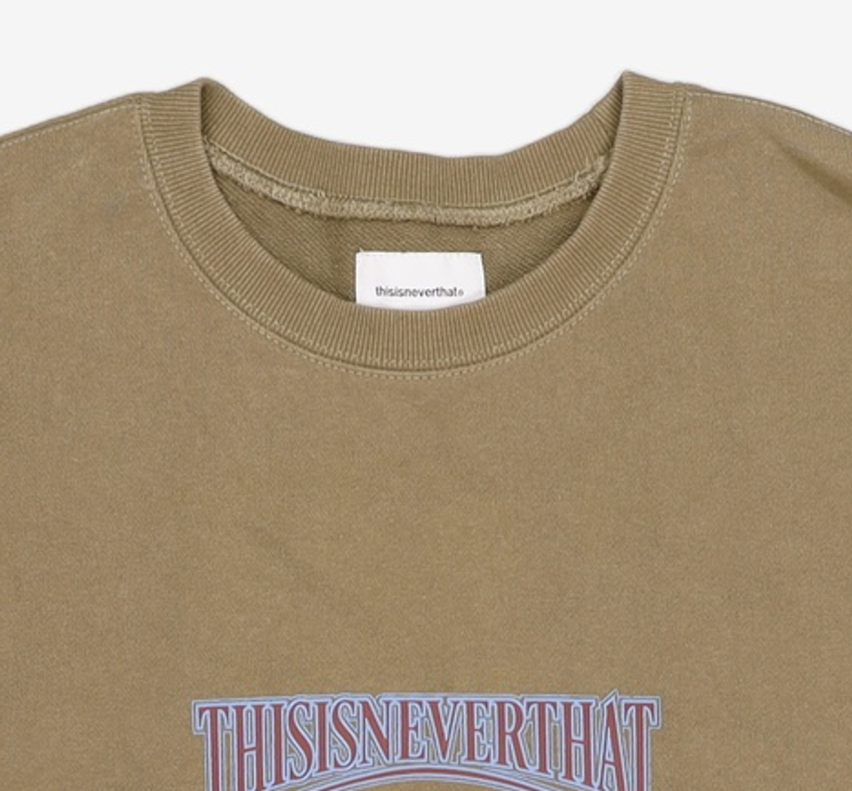 디스이즈네버댓(THISISNEVERTHAT) Low Arch Crewneck Olive XL
