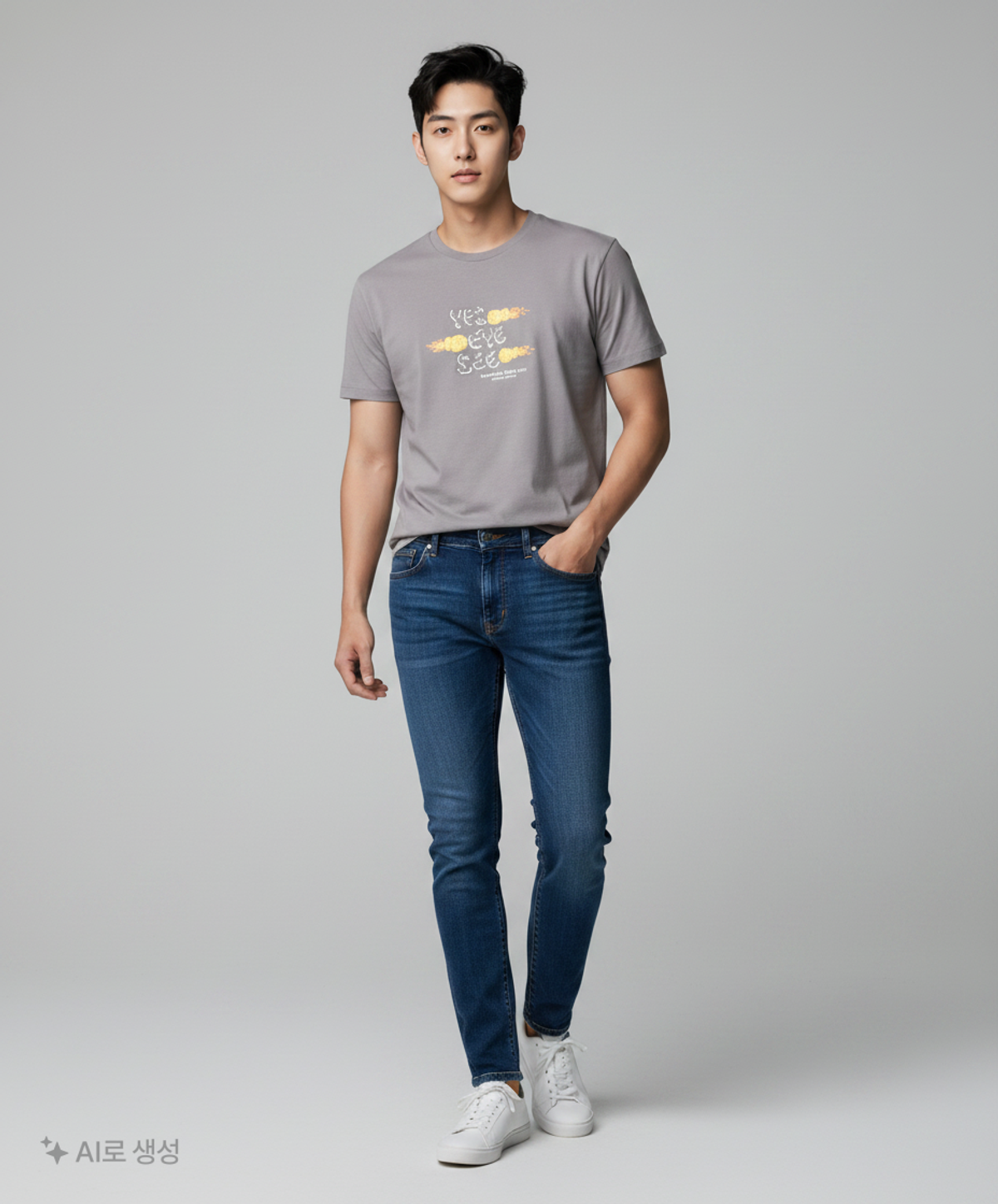 예스아이씨(YESEYESEE) Y.E.S Game Tee Dark Grey L