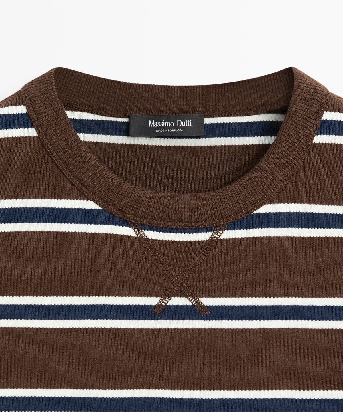 마시모두띠(MASSIMO DUTTI) 인터록 스트라이프 스웨트셔츠