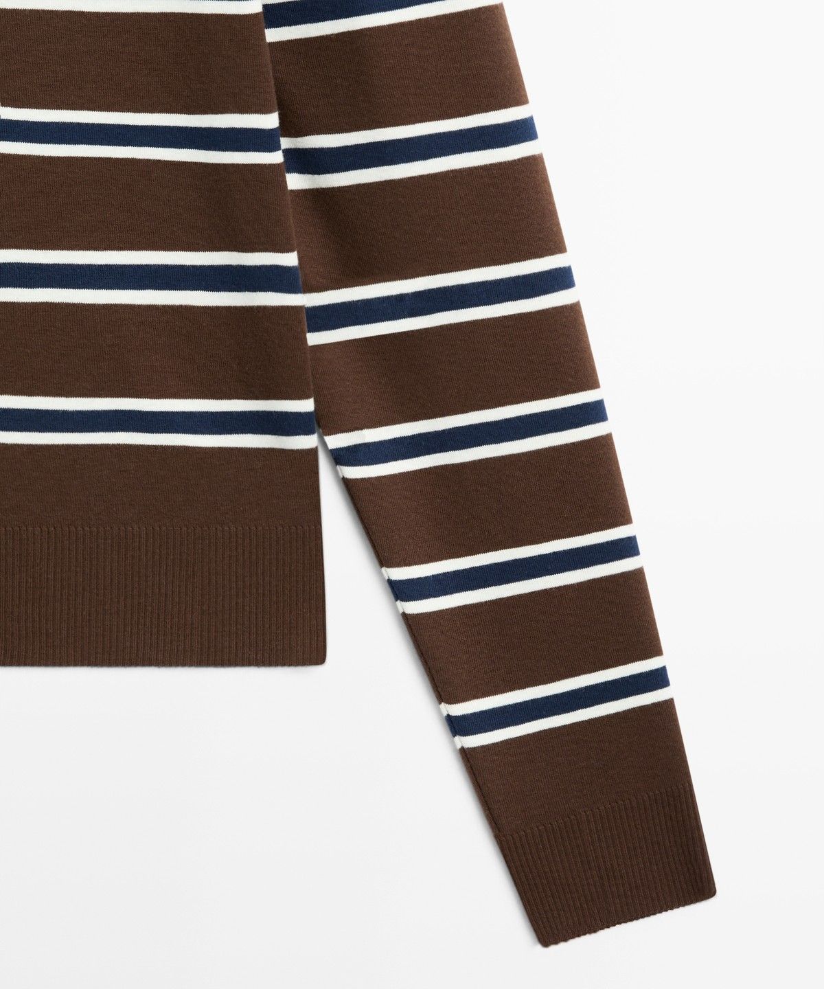 마시모두띠(MASSIMO DUTTI) 인터록 스트라이프 스웨트셔츠