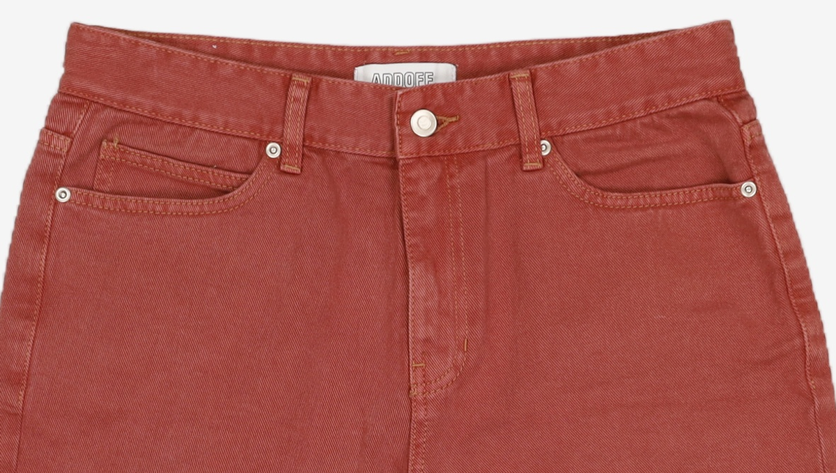 애드오프(ADDOFF) Newtro Denim Shorts - Cranberry L