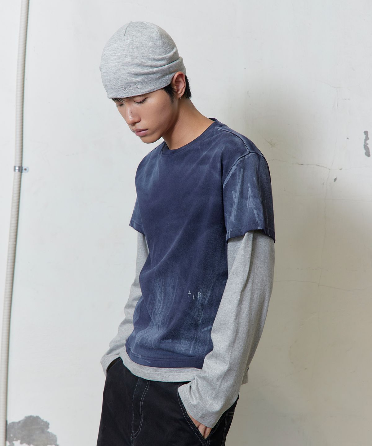토니로렌스(TONY LAWRENCE) 데일리 심볼 로고 비니 멜란지그레이