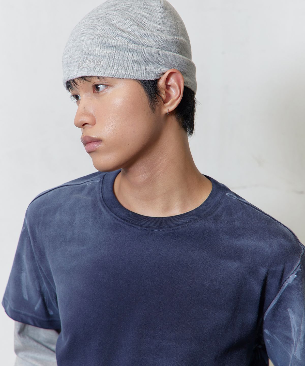 토니로렌스(TONY LAWRENCE) 데일리 심볼 로고 비니 멜란지그레이