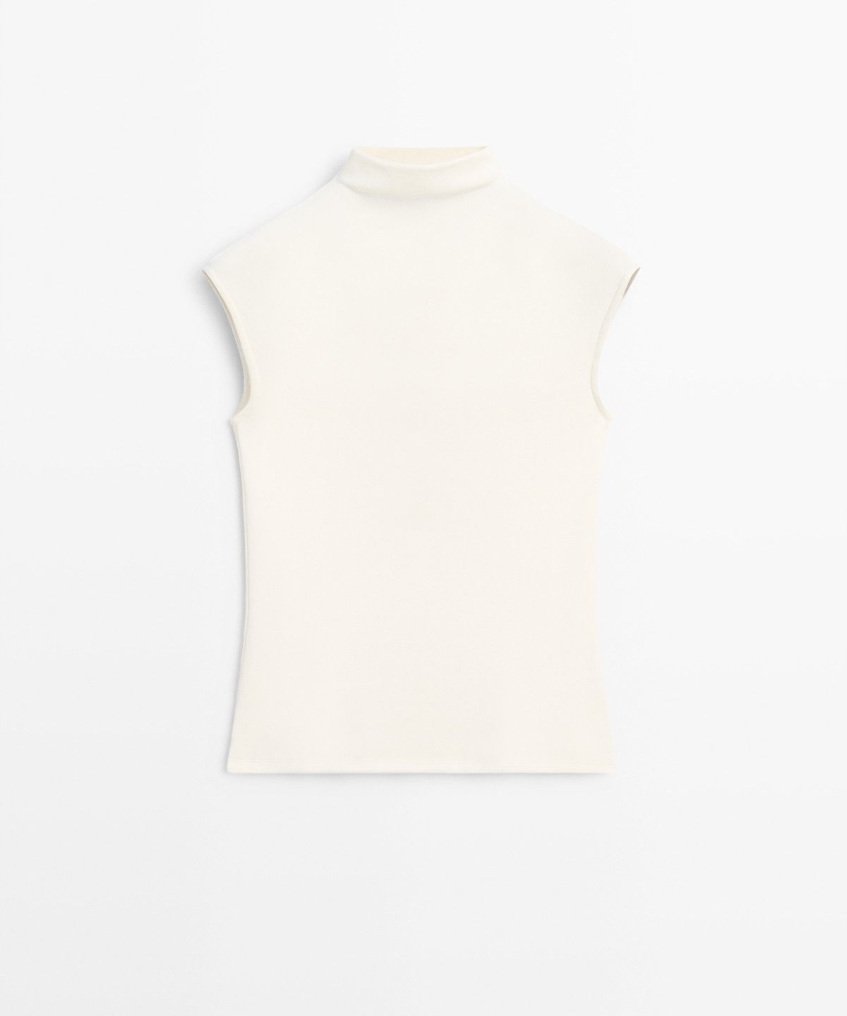 마시모두띠(MASSIMO DUTTI) 퍼널넥 니트 탑