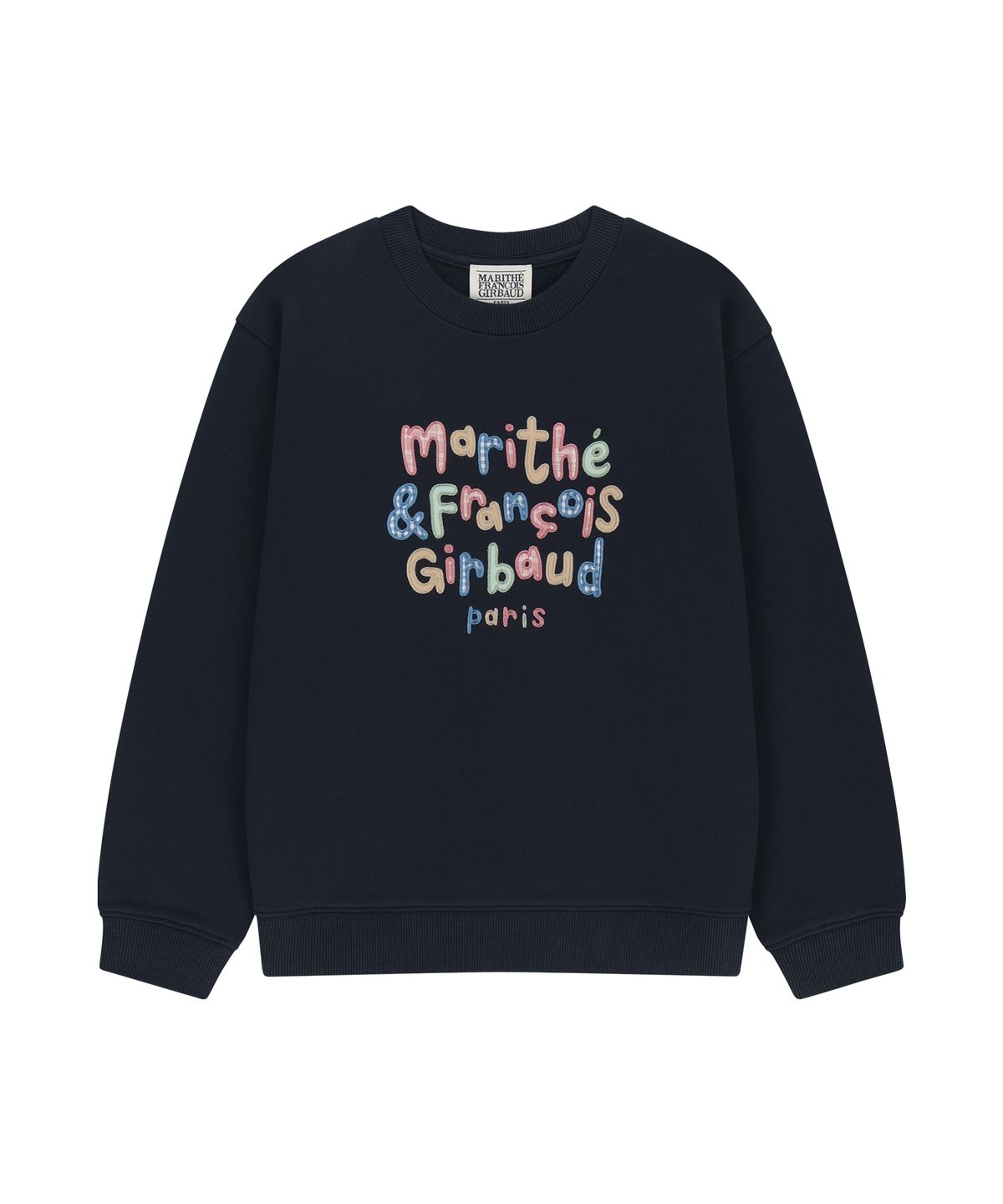 마리떼 키즈(MARITHÉ KIDS) KIDS PATCHWORK SWEATSHIRT navy