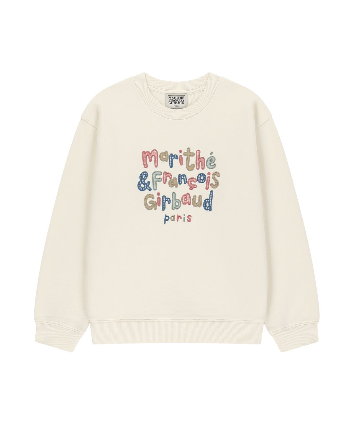 마리떼 키즈(MARITHÉ KIDS) KIDS PATCHWORK SWEATSHIRT cream