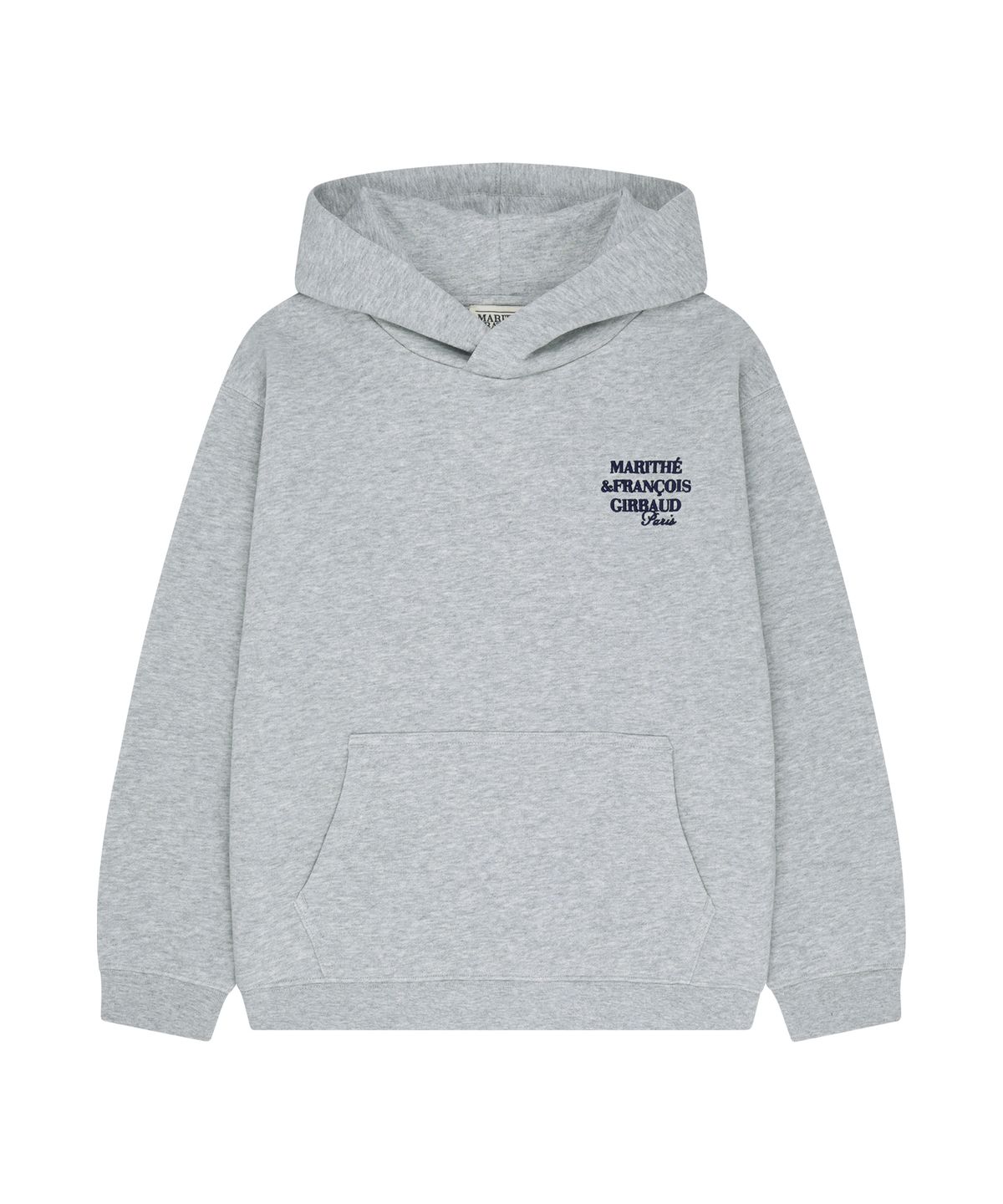 마리떼 키즈(MARITHÉ KIDS) KIDS PARISIAN EMBROIDERY REGEN HOODIE heather gray