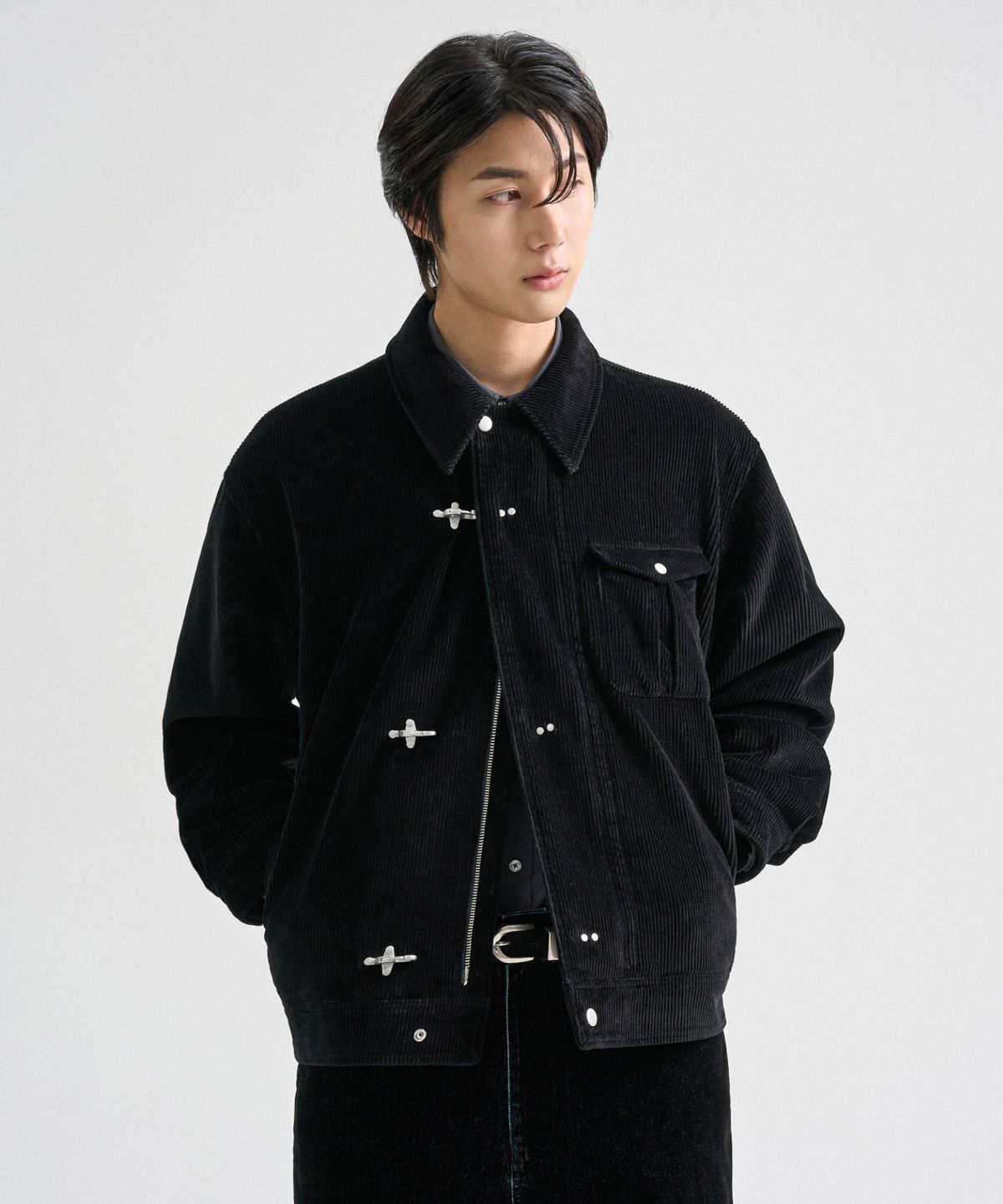 트립르센스(TRIP LE SENS) 헤비 코드 파이어맨 클로저 자켓_블랙