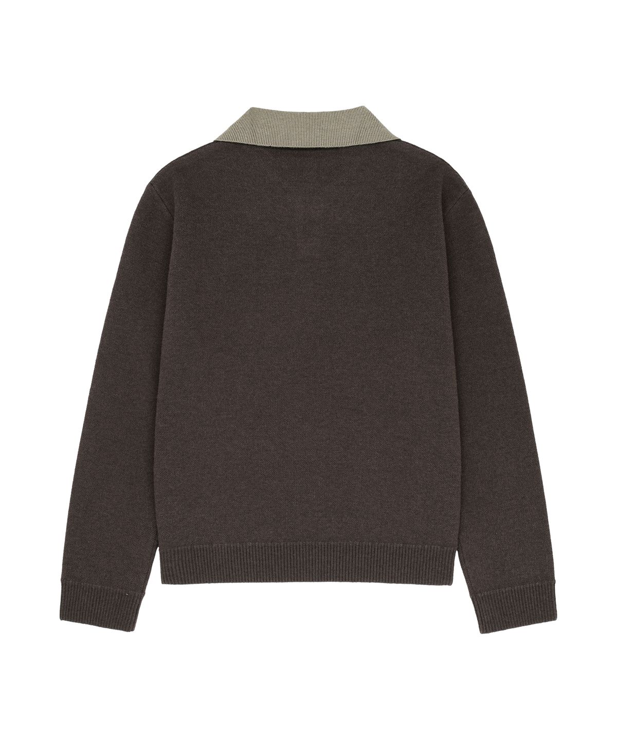 마리떼 키즈(MARITHÉ KIDS) KIDS CLASSIC LOGO COLLAR PULLOVER brown