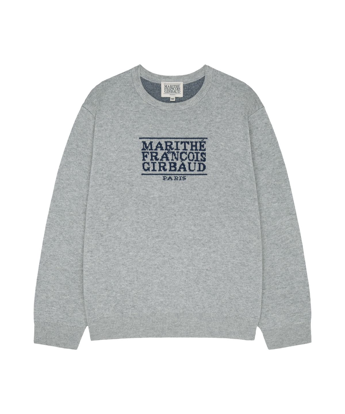 마리떼 키즈(MARITHÉ KIDS) KIDS CLASSIC LOGO KNIT PULLOVER heather gray
