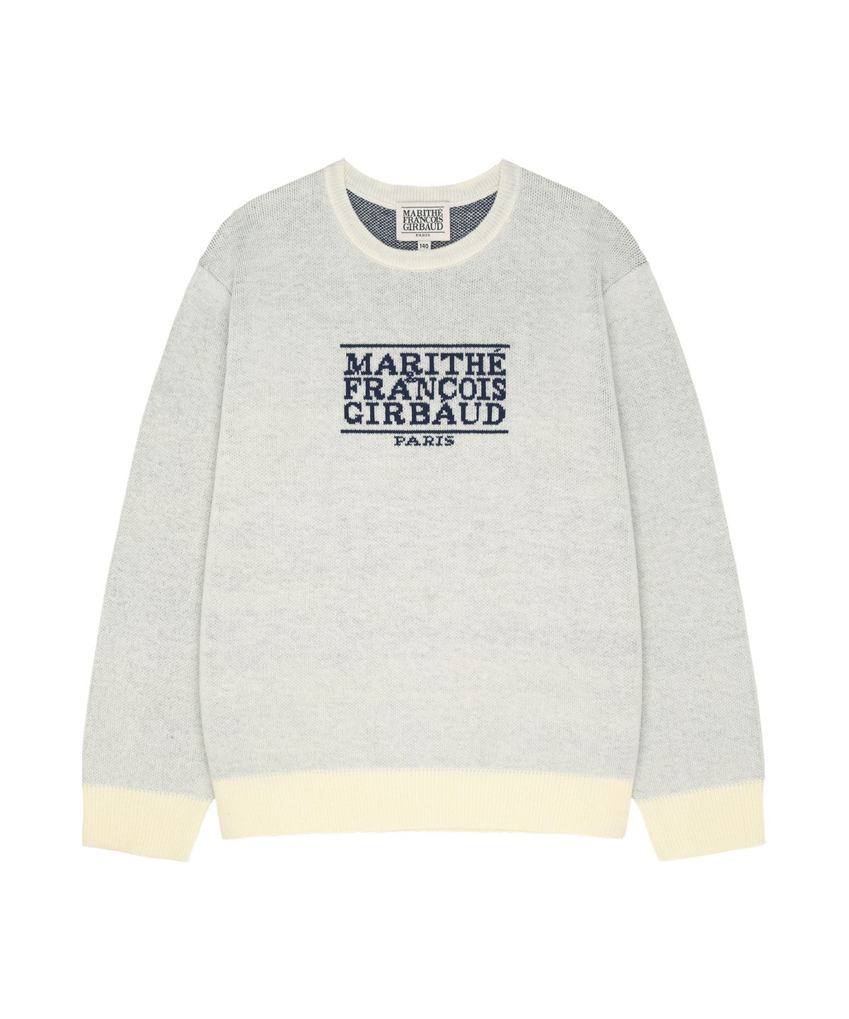 마리떼 키즈(MARITHÉ KIDS) KIDS CLASSIC LOGO KNIT PULLOVER ivory