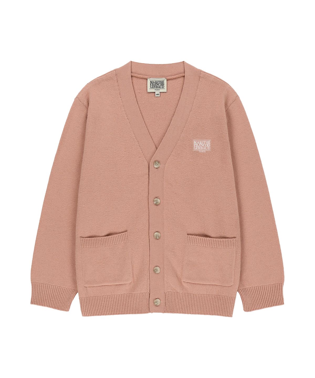 마리떼 키즈(MARITHÉ KIDS) KIDS MICRO CLASSIC LOGO CARDIGAN pink