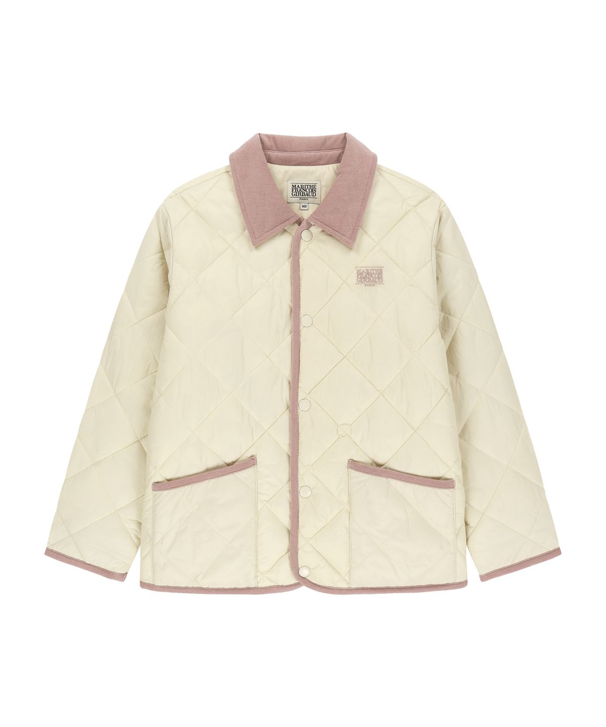 마리떼 키즈(MARITHÉ KIDS) KIDS CLASSIC LOGO QUILTED PADDED JACKET ivory