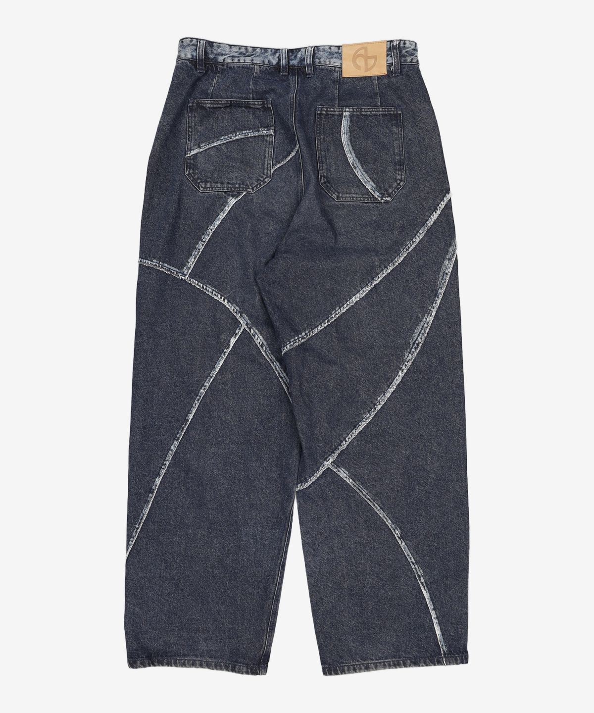 노매뉴얼(NOMANUAL) R.E TWO TONE DENIM PANTS - INDIGO L