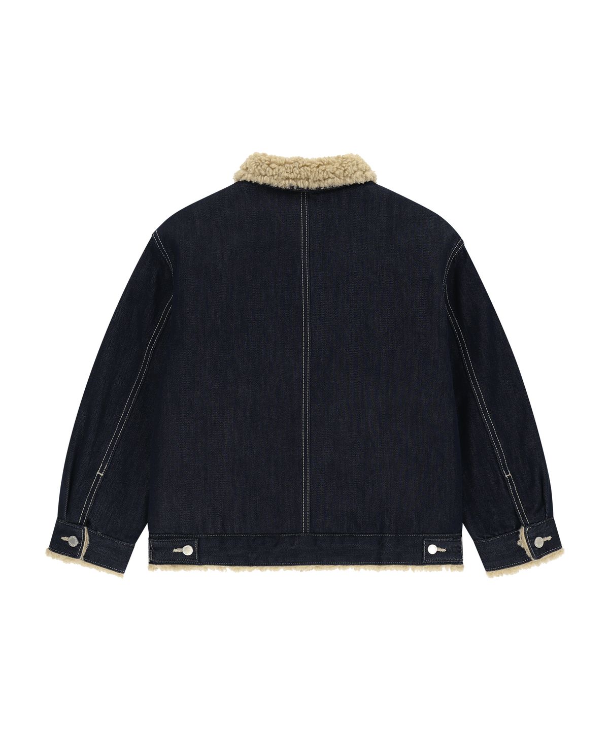 마리떼 키즈(MARITHÉ KIDS) KIDS FLEECE DENIM TRUCKER JACKET indigo