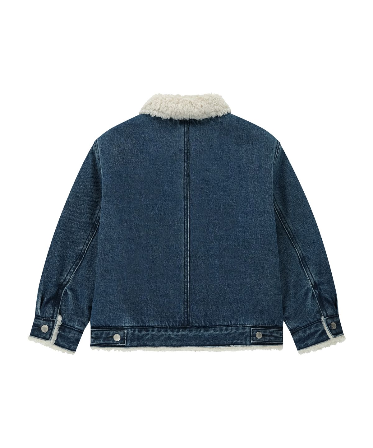 마리떼 키즈(MARITHÉ KIDS) KIDS FLEECE DENIM TRUCKER JACKET blue