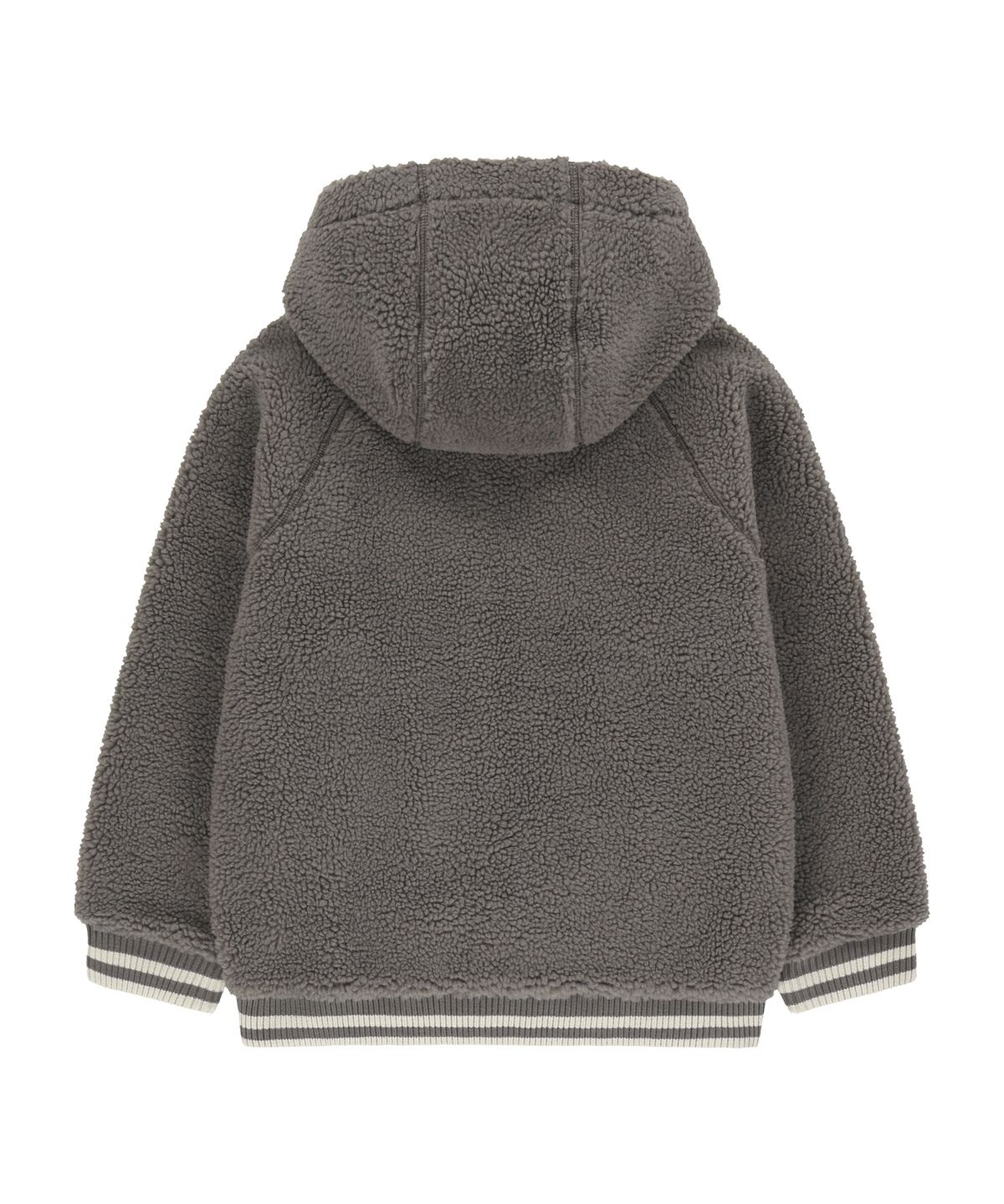 마리떼 키즈(MARITHÉ KIDS) KIDS CLASSIC LOGO HOODED FLEECE JACKET gray