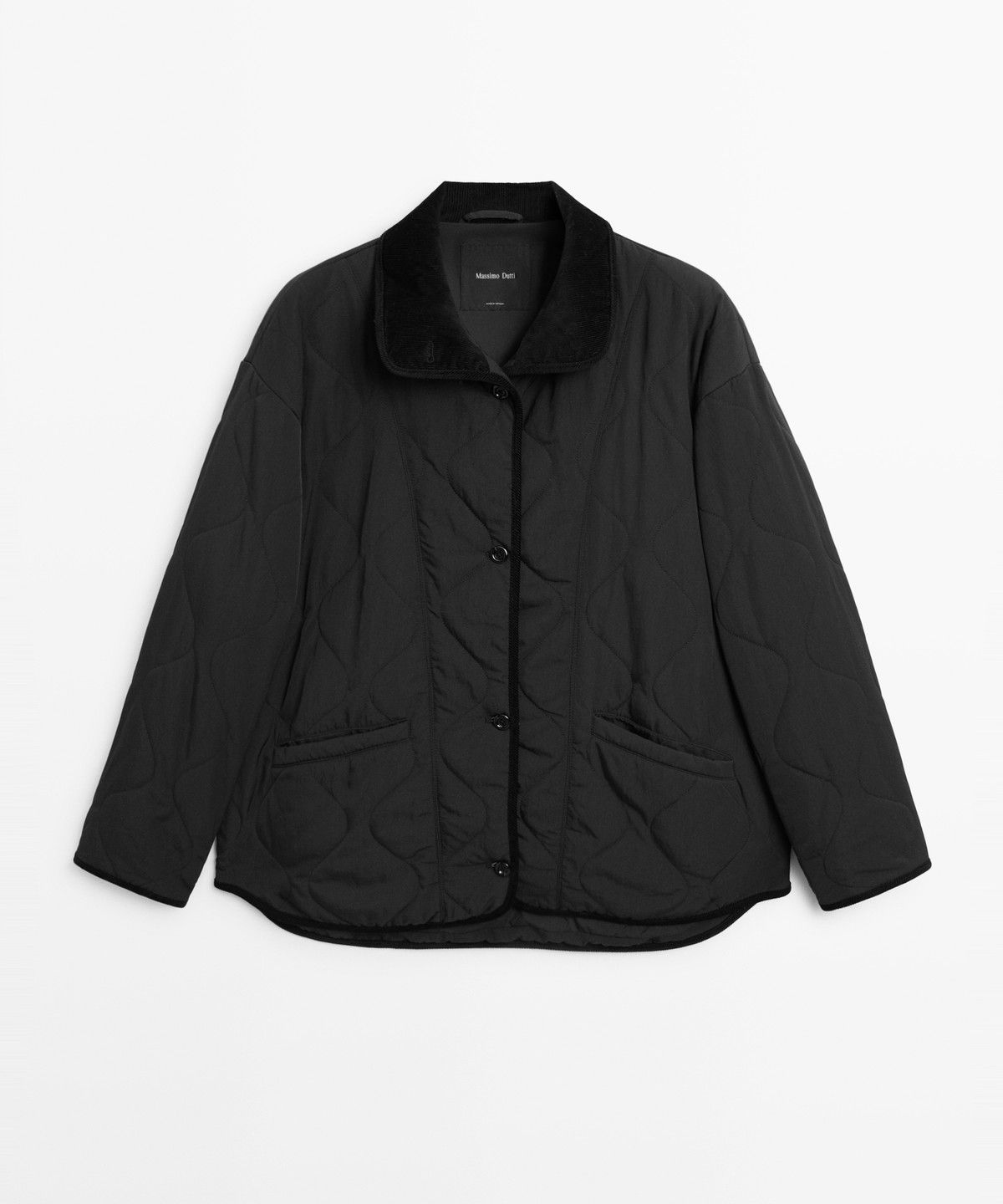 마시모두띠(MASSIMO DUTTI) 웨이브 스티치 디테일 재킷