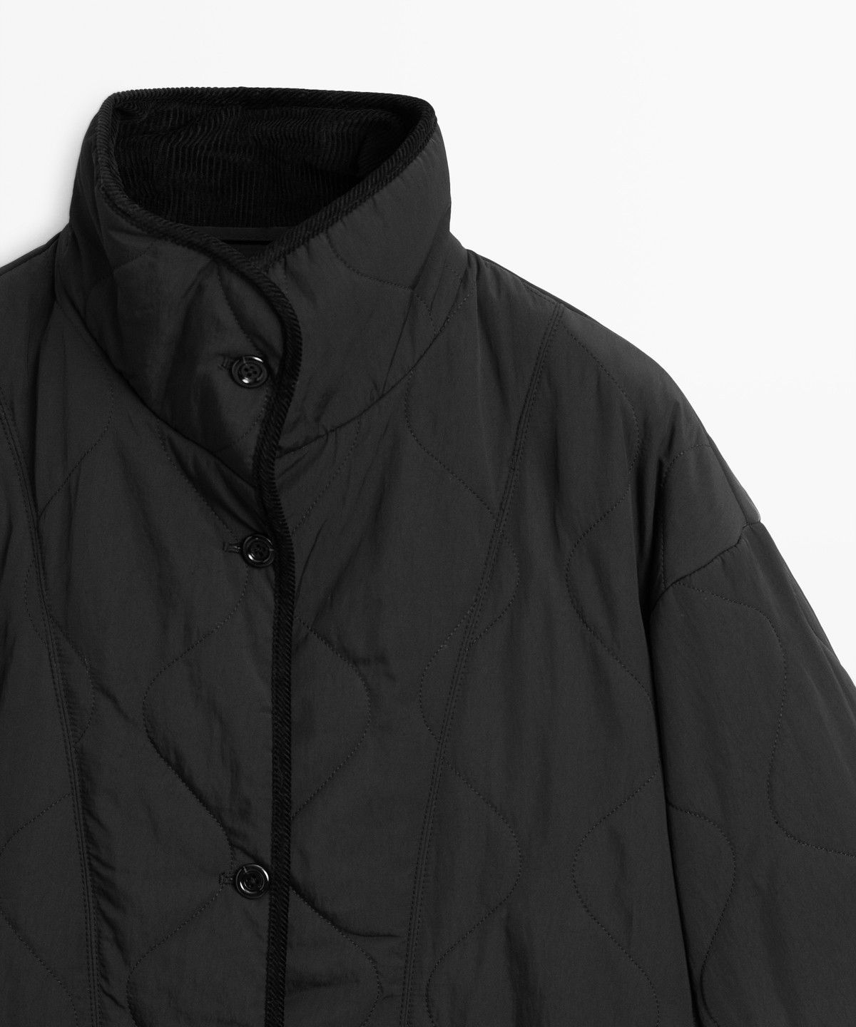 마시모두띠(MASSIMO DUTTI) 웨이브 스티치 디테일 재킷